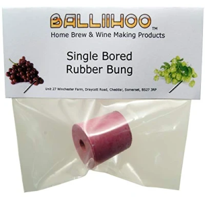 Image of Bored Rubber Bung To Fit 1 Gallon Demijohn
