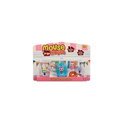 Image of BANDAI Millie and Friends Mouse in The House CO07708 Pack of 5 Figures Toys, Collectible Imaginative Play, for Kids Ages 3 to 7
