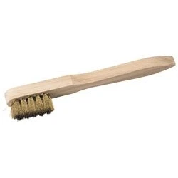 Image of Draper Wire Spark Plug Brush [13157] Brass + Wood 150Mm