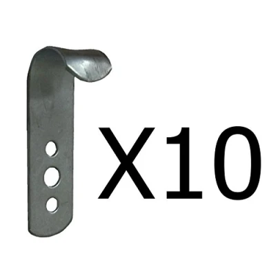 Image of 10 x Metal trailer cover tie down hooks Pt no. LMX1950