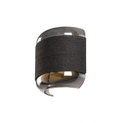 Image of SLV Pantilo Rope wall lamp, silver coloured, steel