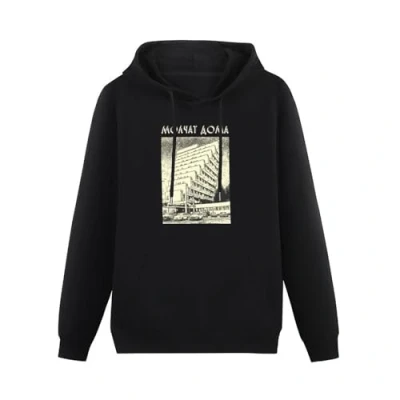 Image of AuduE Molchat Doma Etazhi Mens Hoody With kangaroo Pocket Sweatershirt, Hoodie Size XXL Black