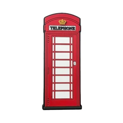 Image of Red Telephone Box Fridge Magnet Iconic British souvenir gift for adults and kids