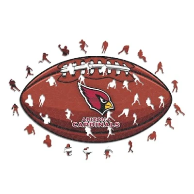 Image of Iconic Puzzles, Arizona Cardinals Crest, 100% eco sustainable wooden puzzle with official license , size L, 500 pieces