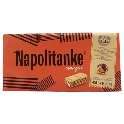 Image of NAPOLITANKE KRAS Premium Wafers Biscuits with Delicious Milk, Chocolate Cream, Hazelnut, Lemon and Orange Fillings Multiple Sizes