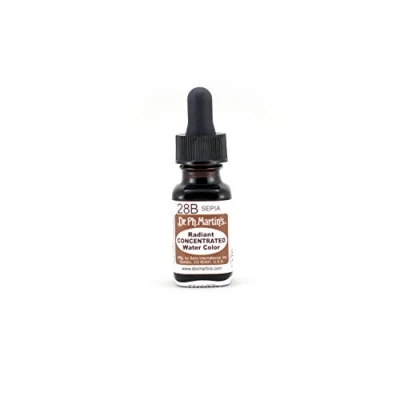 Image of Dr. Ph. Martin&#039;s Radiant Concentrated Water Color, 0.5 oz, Sepia (28B)