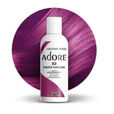 Image of Adore Shining Semi Permanent Hair Colour, 83 Fiesta Fuchsia