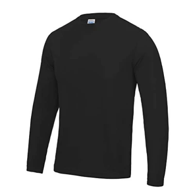 Image of AWDis Long Sleeve Cool T Shirt (XX Large, Jet Black)