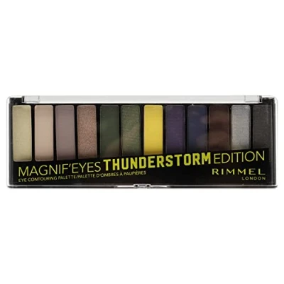 Image of Rimmel London Magnif Eyes Contouring Palette 010 Thunderstorm Edition For Women 0.5 oz Eye Shadow