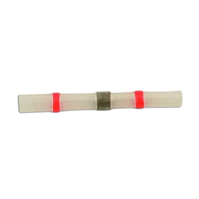 Image of CONNECT Wiring Connectors Red Heat Shrink Butt Solder Type Pack of 100 30693