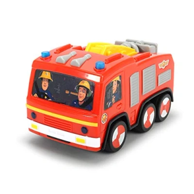 Image of Dickie Toys 203092004 Fireman Sam Non Fall Jupiter Toy Car Fire Engine, red