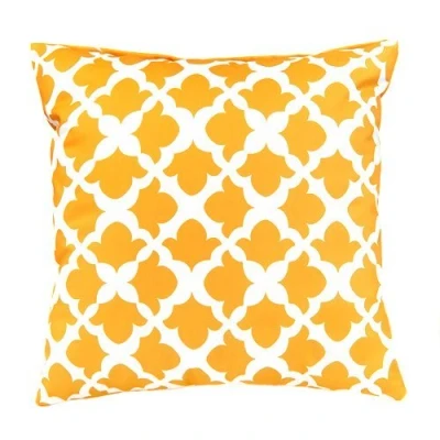 Image of Gardenista Outdoor Decorative Scatter Cushion Water Resistant Indoor Garden Printed Cushions Soft &amp; Comfy Hollowfibre Filled Patio Furniture Pillow Durable and Easy to Clean (Mustard, 45x45cm)