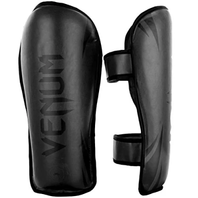 Image of Venum, Challenger Shin Guards, Men&#039;s, M, Black/Black