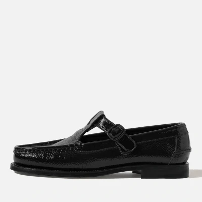 Image of Hereu Women&#039;s Alber Crinkled Patent Leather Flats UK 5