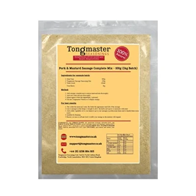 Image of Pork &amp; Mustard Sausage Complete Mix 100g (1kg Batch)