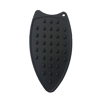 Image of SUL Silicone Iron Rest Pad for Ironing Board, Heat Resistant, Anti Slip, Thicker protecting your Table during Ironing, Universal Rubber Holder Hot Tools (Black)
