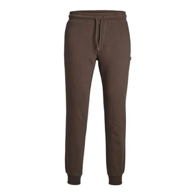 Image of Bestseller A/S Men&#039;s Jpstgordon Jjstar Sweat Pants Bex Noos Joggers, Seal Brown, M