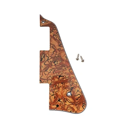 Image of Musiclily LP Guitar Pickguard for China Made Epiphone Les Paul Standard Modern Style Electric Guitar, 4Ply Tiger Spot Shell