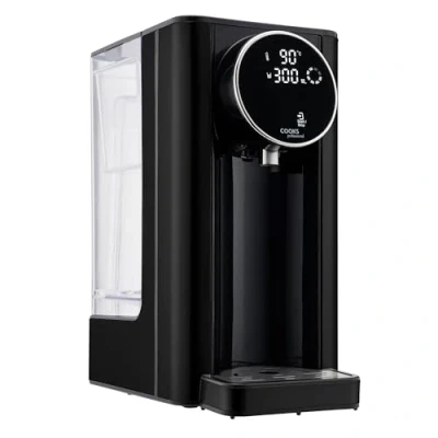 Image of Cooks Professional 2600W Hot Water Dispenser Energy Saving 2.7L Tank Fast Boil Variable One Cup Adjustable Temperature Dry Protection Descale Function…(Digital Black)