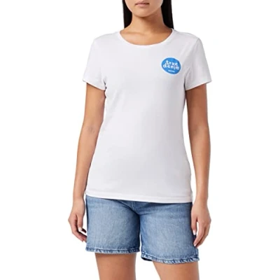 Image of MUSTANG Women&#039;s Alexia C Print T Shirt, General White 2045, S