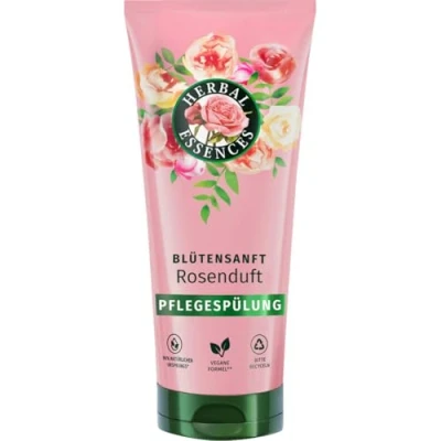 Image of Herbal Essences Blütensanft Rose Fragrance Conditioner 250 ml From Dull Hair to Silky Shiny Hair, With Essence, Ingredients of Natural Origin, Vegan