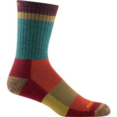Image of Darn Tough (Style 1924) Men&#039;s Heady Stripe Hike/Trek Sock (Teal, Medium)