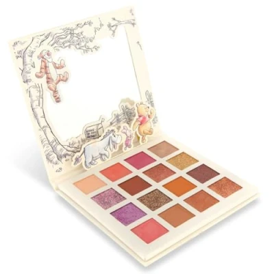 Image of MAD BEAUTY Disney Winnie The Pooh Sixteen Shade Eyeshadow Palette With Built In Mirror, Self Care &amp; Cosmetic Gift