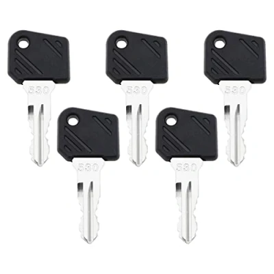 Image of Create idea 5PCS 530 Ignition Starter Keys Compatible with Heli Forklift Linde Heavy Equipment Replacement