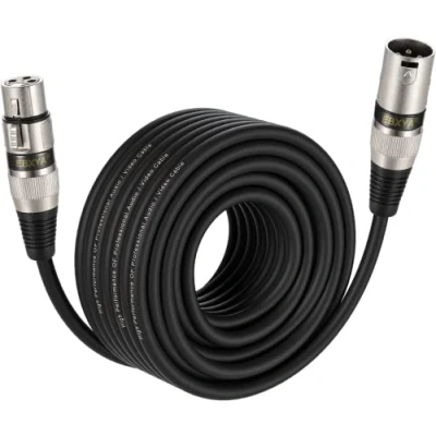 Image of EBXYA XLR Cable Microphone 15M Male to Female 3PIN Balanced Lead DMX Patch Cables