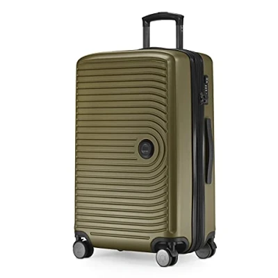 Image of HAUPTSTADTKOFFER Mitte Medium Sized Hard Shell Suitcase, TSA, 4 Wheels, Check In Luggage with 8 cm Volume Expansion, 68 cm, 88 L, Avocado