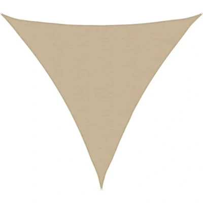 Image of vidaXL Sunshade Sail Oxford Fabric Triangular 3x3x3 m Beige