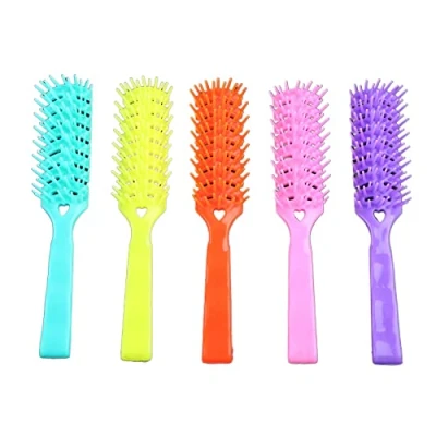 Image of Hair Brush Curved Vented Faster Blow Drying Professional Vent Brushes Paddle Detangling