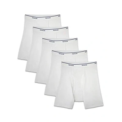 Image of Fruit of the Loom Men&#039;s Coolzone Boxer Briefs Underwear, White, L UK