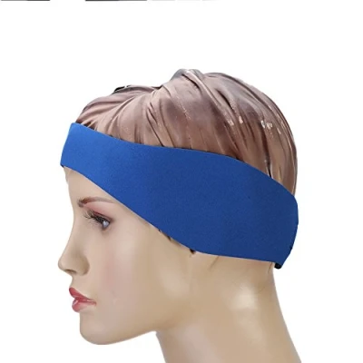 Image of Neoprene Swimming Headband,Swimming Ear Band,Children Adults Head Band Elastic Bandeau Adjustable Replacement for Swimming(L Blue)