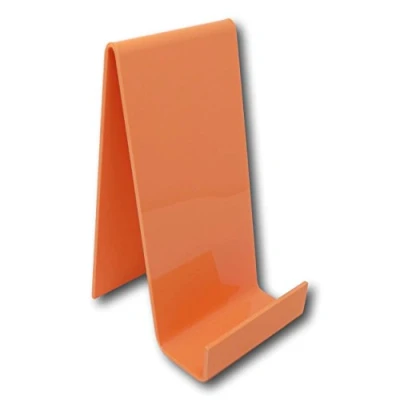 Image of EPOSGEAR Large Plastic Acrylic Perspex Book Plate Retail Display Stand Holder Perfect for Schools, Nurseries, Libraries etc (Orange Fizz)
