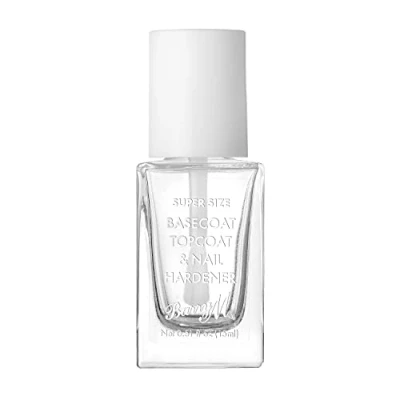 Image of Barry M Super Size All in One Nail Paint Top Coat, Base Coat &amp; Hardener Clear Gloss