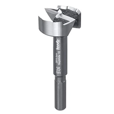 Image of kwb Speed forstner bit Ø 35 Mm Made of Hardened and Tempered Special Steel with Precise Serrated Edge, Centre Point, Optimally Sharpened Cutting Edges Polished Surface.