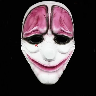 Image of SAKEMA Payday 2 Mask, Dallas/Wolf/Chains/Hoxton Cosplay Mask Halloween Masquerade Party Prop 8.1 (Color : Hoxton)