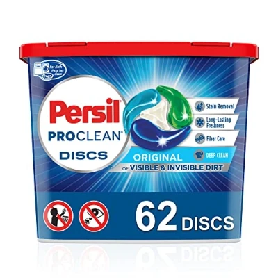 Image of Persil Discs Laundry Detergent Pacs, Original Scent, High Efficiency (HE) Compatible, Soap, 62 Count