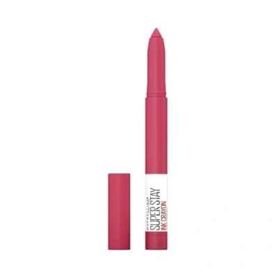 Image of Maybelline New York Superstay Matte Ink Crayon Longlasting Pink Lipstick with Precision Applicator 80 Run The World, 22.0 ml