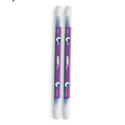 Image of LAMY Ink x Set of 2 Velvet Erasers Plastic with Eraser Tip and Correction Medium Only for Erasing Royal Blue