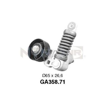 Image of 575152, 96218349 Tensioner Pulley SNR GA358.71 PEUGEOT: 206 Hatchback, CITROËN: Xsara Picasso