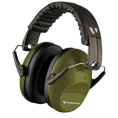 Image of Vanderfields Ear Defenders Adults, 26dB Certified UKCA, Protection Noise Cancelling Headphones, Safety Earmuffs Protectors, Sensory for Autism, DIY, Mowing, Construction