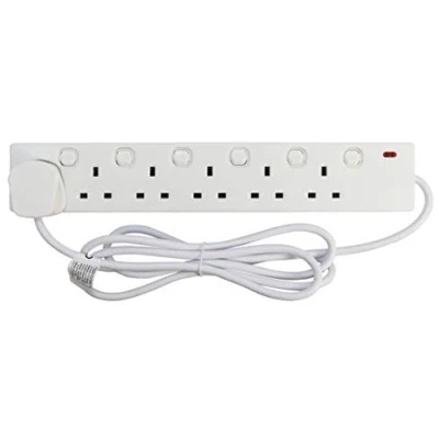 Image of 6 Socket individually switched extension