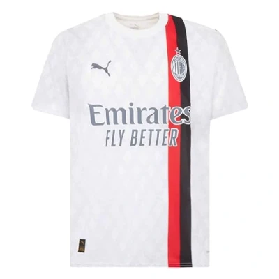 Image of AC Milan Away Match Shirt, Season 23/24, White, Adult, Unisex, XL