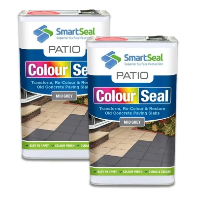 Image of Smartseal Patio ColourSeal Mid Grey 5 Liter Pack of 2