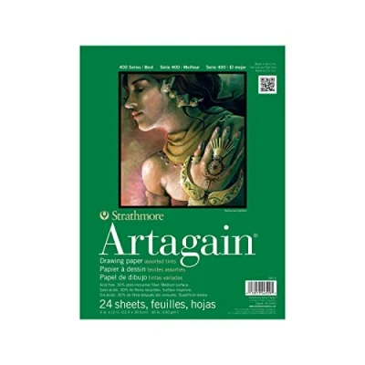 Image of Strathmore 400 Series Artagain Pad, Post Consumer Fiber, Assorted, 9&quot;X12&quot;