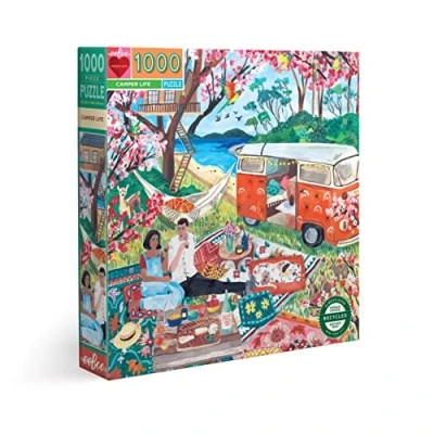 Image of eeBoo Puzzle 1000 pièces : Vie de campeur