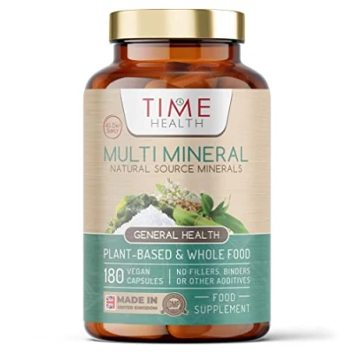 Image of Daily Multi Mineral Natural Source &amp; Plant Derived Contains Ionic and Trace Minerals Zero Additives UK Manufactured Pullulan (180 Capsule Bottle)