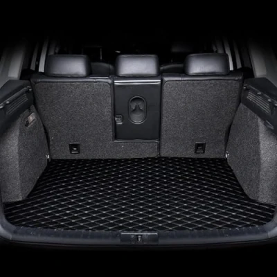 Image of MYYULONG Car Boot Liner Protector for Mazda 3 Hatchback BP 2019 2020 2021 2022 2023 2024, Waterproof Anti Slip Trunk Mats Leather Mats,Black
